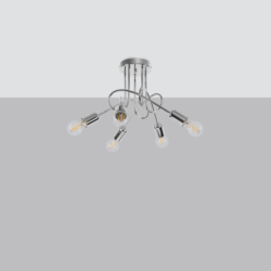 Żyrandol LOOP 5 chrom SOLLUX SL.1441