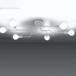 Żyrandol VECTOR 6 biały SOLLUX SL.1443