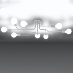 Żyrandol VECTOR 8 biały SOLLUX SL.1444