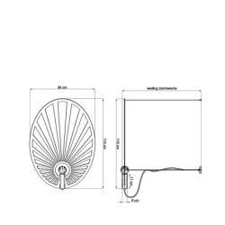 Lampa wisząca LEHDET złota THORO TH.001ZL