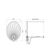 Lampa wisząca LEHDET złota THORO TH.001ZL
