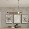 Lampa wisząca LEHDET złota THORO TH.001ZL