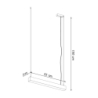 Lampa wisząca PINNE 67 szara 3000K THORO TH.031