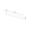 Kinkiet PINNE 67 czarny 4000K THORO TH.039