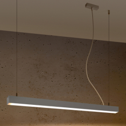 Lampa wisząca PINNE 90 szara 3000K THORO TH.049