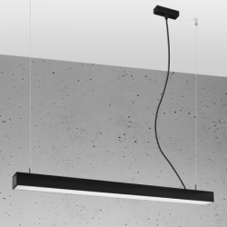 Lampa wisząca PINNE 90 czarna 4000K THORO TH.051