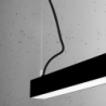 Lampa wisząca PINNE 90 czarna 4000K THORO TH.051
