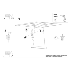 Lampa wisząca PINNE 90 czarna 4000K THORO TH.051