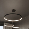 Żyrandol RIO 110 czarny LED 3000K THORO TH.103