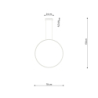 Lampa wisząca RIO 78 czarny LED 3000K THORO TH.118