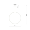Lampa wisząca RIO 110 czarny LED 3000K THORO TH.122