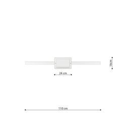 Lampa wisząca RIO 110 czarny LED 3000K THORO TH.122