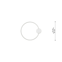 Plafon RIO 55 biały LED 4000K THORO TH.127