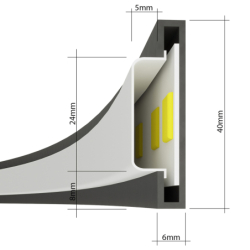 Lampa wisząca RIO 110 złota LED 4000K THORO TH.171