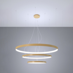 Żyrandol RIO 3 55/78/110 złoty LED 4000K THORO TH.269