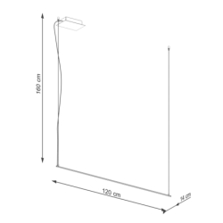 Lampa wisząca GREN 120 LED 3000K THORO TH.277