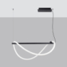 Lampa wisząca GALAKSE 84 czarna LED 2700-6500K THORO TH.279