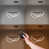Lampa wisząca GALAKSE 84 czarna LED 2700-6500K THORO TH.279