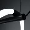 Lampa wisząca GALAKSE 84 czarna LED 2700-6500K THORO TH.279