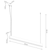 Lampa wisząca LYKKE 120 LED 3000K THORO TH.322
