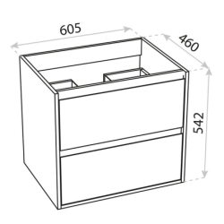 Szafka wisząca Minnesota Wood 600 LAVITA (LAV.1669)