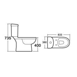 Kompakt WC Ceto-Eco LAVITA (LAV.2035)