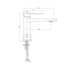 Bateria umywalkowa Cetus Matt Black LAVITA (LAV.2477)