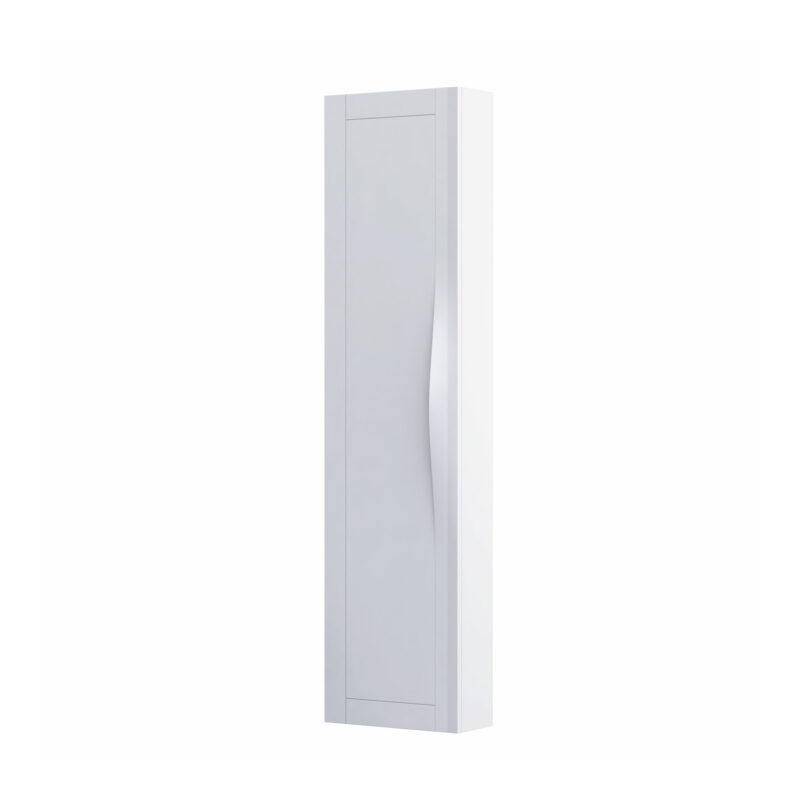 Szafka wysoka boczna 40 cm, jedne drzwi SKAGEN biały mat - uniwersalna lewa/prawa ORISTO OR49-SB1D-40-2