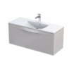 Szafka podumywalkowa 120 cm, jedna szuflada SKAGEN piaskowy mat, z dodatkową szufladą wewn ORISTO OR49-SD1S-120-10