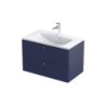 Szafka podumywalkowa 80 cm, dwie szuflady SIENA granatowy mat ORISTO OR45-SD2S-80-14