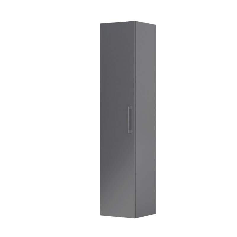 Szafka wysoka boczna 35 cm, jedne drzwi GEO grafit mat ORISTO KI01-SB1D-35-6
