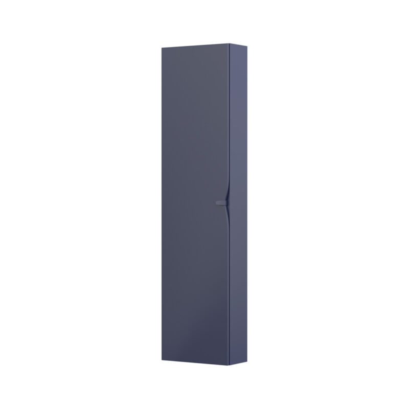 Szafka wysoka boczna 40 cm, jedne drzwi SIENA granatowy mat, uniwersalna lewa/prawa ORISTO OR45-SB1D-40-14