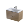 Szafka podumywalkowa 80 cm, dwie szuflady SIENA dąb kamienny ORISTO OR45-SD2S-80-78