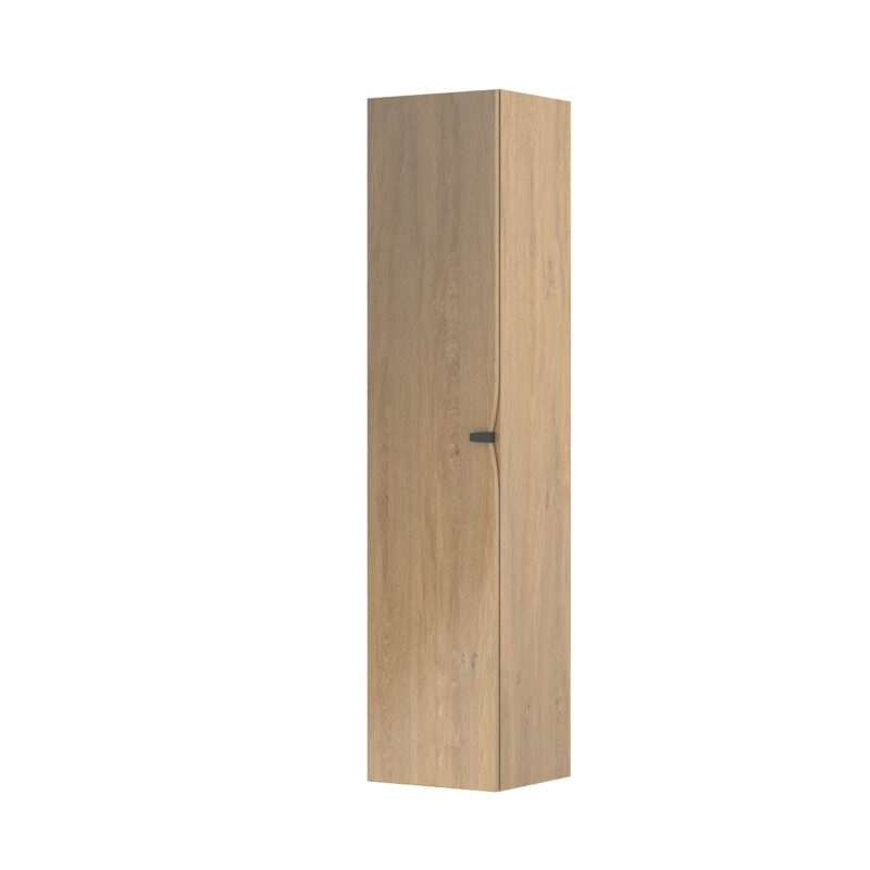 Szafka wysoka boczna 35 cm, jedne drzwi SIENA dąb kamienny, uniwersalna lewa/prawa ORISTO OR45-SB1D-35-78