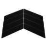 ROYAL CHEVRON BLACK MATT 31,8x22,4  MAT (P.55277)