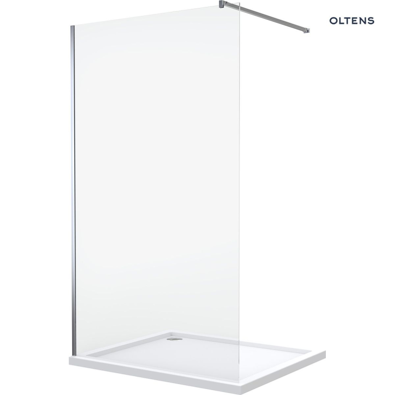 Vida ścianka prysznicowa 120 cm chrom połysk/szkło przezroczyste OLTENS 22004100