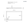 Superior brodzik 140x80 cm prostokątny akrylowy biały OLTENS 15004000