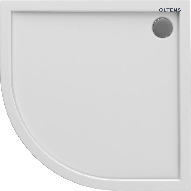 Superior brodzik 90x90 cm półokrągły akrylowy biały OLTENS 16002000