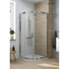 Superior brodzik 90x90 cm półokrągły akrylowy biały OLTENS 16002000