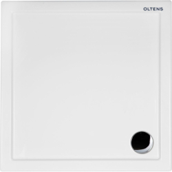 Vindel brodzik 90x90 cm kwadratowy akrylowy biały OLTENS 17004000