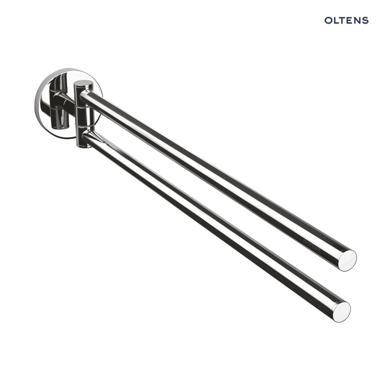Gulfoss wieszak na ręcznik 38 cm dwuramienny ruchomy chrom OLTENS 80104100
