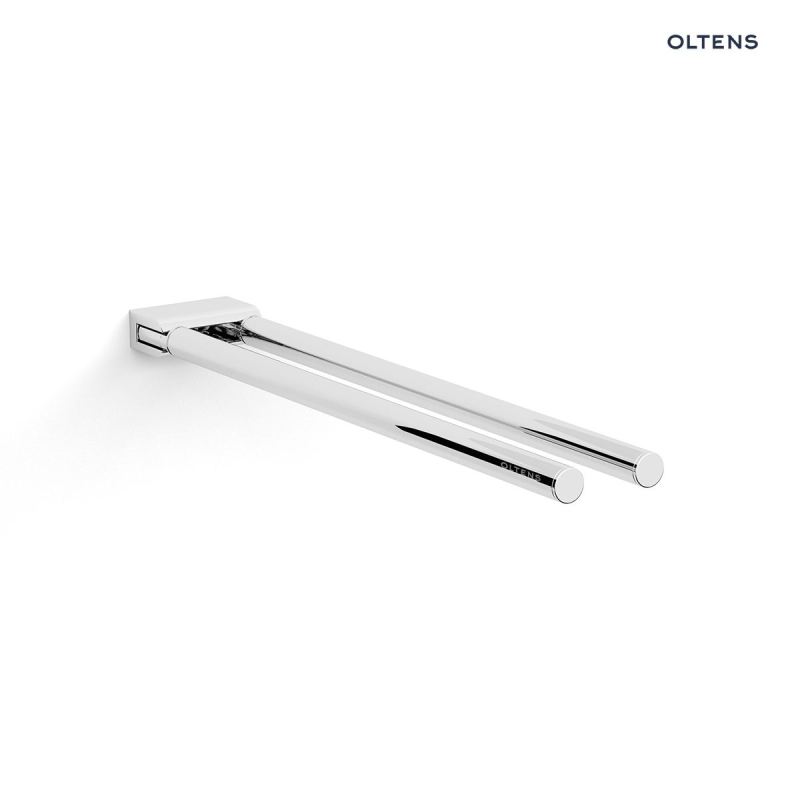 Vernal wieszak na ręcznik 33 cm dwuramienny ruchomy chrom OLTENS 80110100