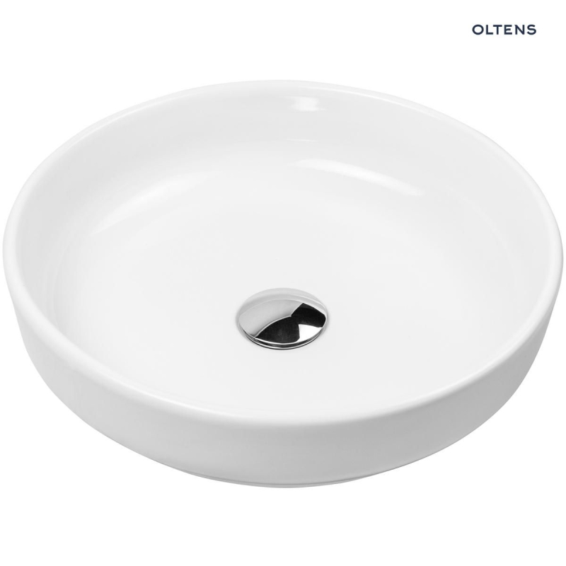 Fossa umywalka 40 cm nablatowa okrągła biała OLTENS 40302000
