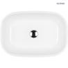 Jurong umywalka 54x36 cm nablatowa z powłoką SmartClean biała OLTENS 40804000