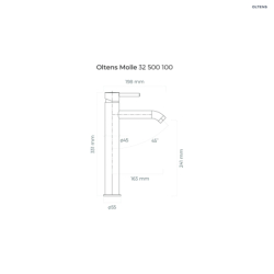 Molle bateria umywalkowa stojąca wysoka chrom OLTENS 32500100