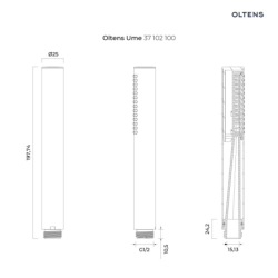 Ume słuchawka prysznicowa chrom OLTENS 37102100