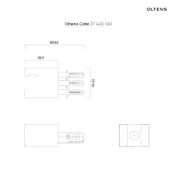Gide (S) uchwyt prysznicowy chrom OLTENS 37400100