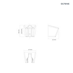 Gide uchwyt prysznicowy chrom OLTENS 37401100