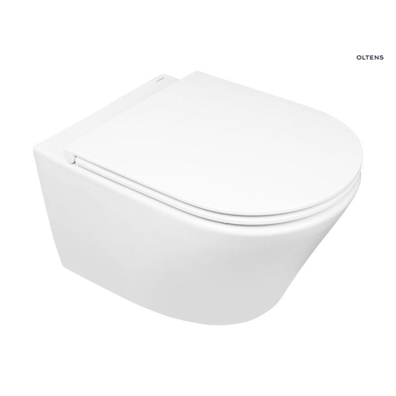 Zestaw Jog miska WC wisząca PureRim z powłoką SmartClean z deską wolnoopadającą Slim OLTENS 42505000