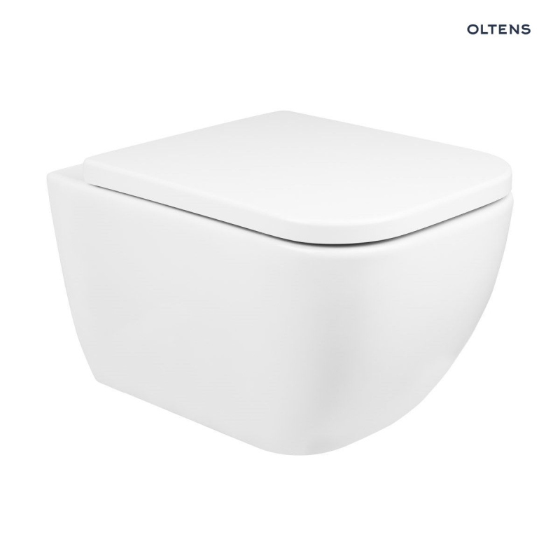Zestaw Vernal miska WC wisząca PureRim z powłoką SmartClean z deską wolnoopadającą Slim OLTENS 42507000